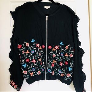 Pretty UMGEE embroidered zip up jacket